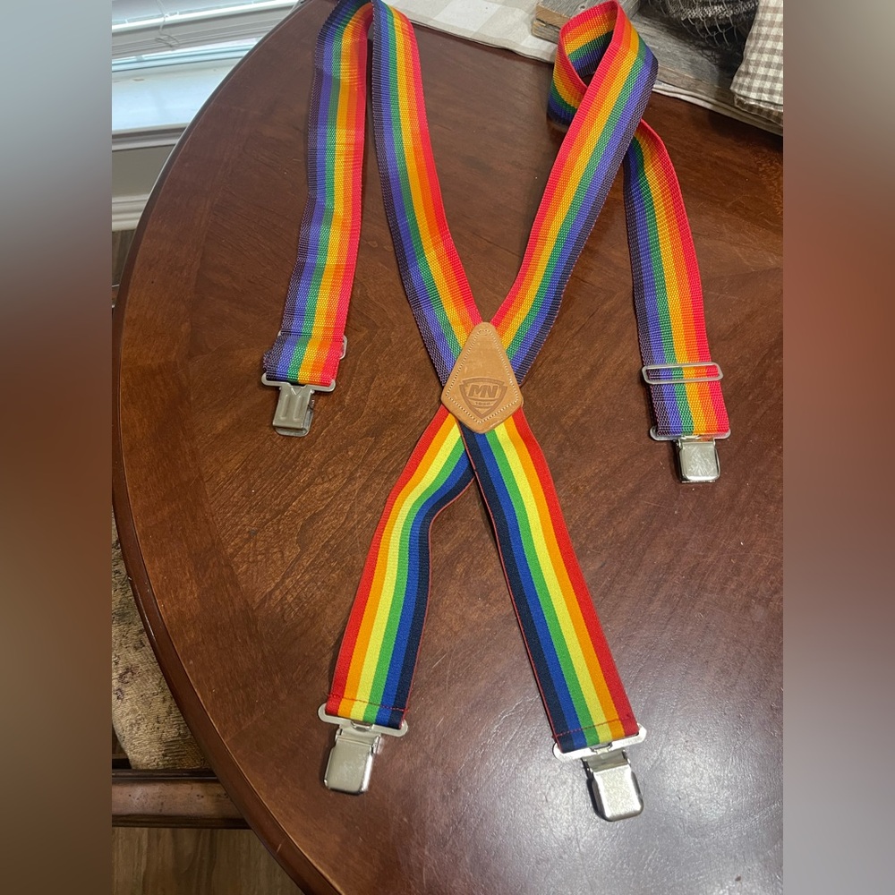 McGuire Nicholas Rainbow Suspenders Retro